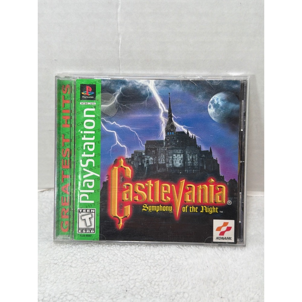 Konami Castlevania Symphony of the Night Game PlayStation Greatest Hits TESTED